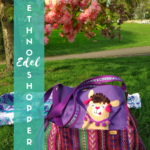 Ethno EdelShopper mit Alpaka Stickdatei von KathieKreativ • Blüte im Frühling • Nähen für Anfänger