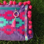 KathieKreativ näht BohoChic Hippietasche für jedes Festival geeignet - Hippie Boho Ethno Gürteltasche mit IKAT 1 Stickdatei