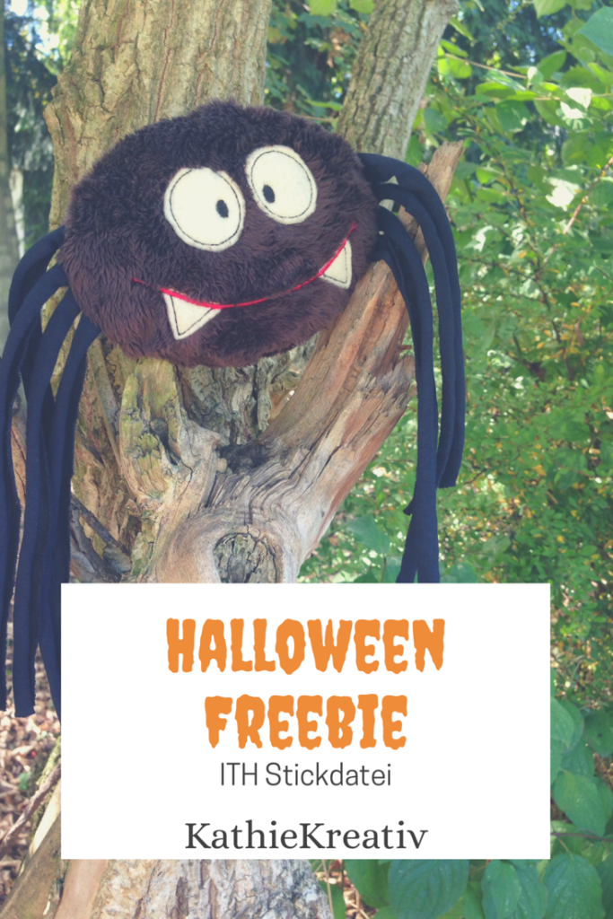 Halloween Stickdatei Freebie: Die ITH Spinne